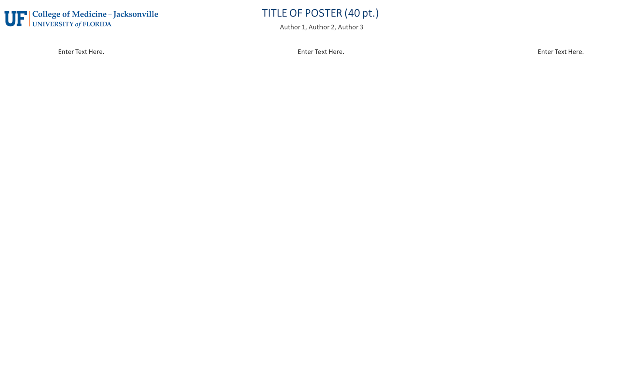Image: Poster Template, 3 Columns, White, Empty
