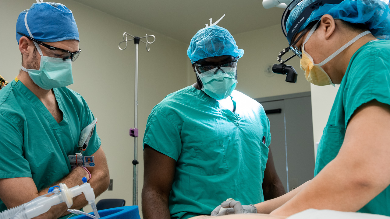 Medical team during a procedure