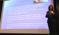Image: Madeline Joseph, MD, shares research on pediatric obesity.