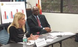 Image: Florida Attorney General Pam Bondi facilitated the Aug. 14 meeting, which was held at the North Florida High Intensity Drug Trafficking Area’s office in Jacksonville.