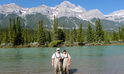 Image: In his spare time, Barry McCook, MD, enjoys fly fishing, especially for trout. In this picture, he