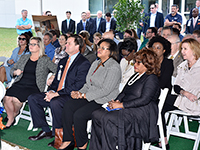Image: UF Health faculty and staff, as well as local elected officials and other community leaders, were among those in attendance during the groundbreaking ceremony for the new five-story inpatient tower at UF Health North in Jacksonville.