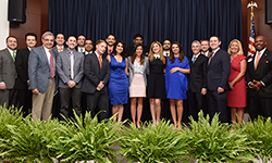 Image: Internal medicine residents gather for a group photo during Celebration of Education on June 14.