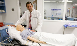 Image: Steven "Andy" Godwin, MD, in UF Center for Simulation Education and Safety Research