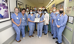 Image: UF Health Jacksonville’s NICU has been honored with the prestigious Silver Beacon Award for Excellence by the American Association of Critical-Care Nurses