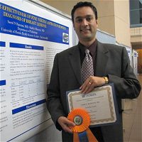 Image: Saeed Bajestani, M.D., placed third in the platform presentation awards.
