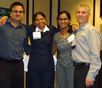 Image: Vishal Jaikaransingh, M.D., Reshma Ramlal, M.D., Chandrikha Chandrasekharan, M.D., Jeffrey House, D.O.

