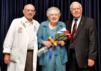 Image: Nancy Melvin from the division of neonatology in the department of pediatrics celebrates 35 years of service.